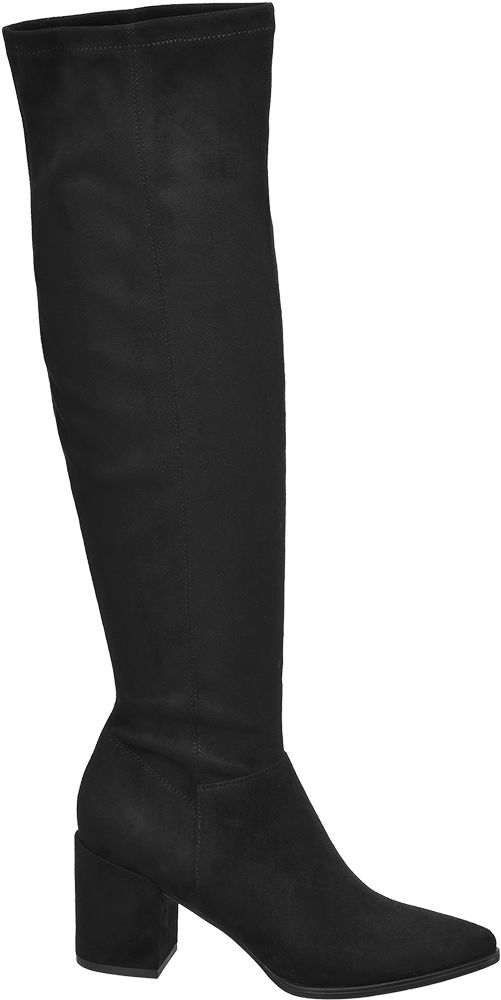 Damen Overknee Stiefel in schwarz von Catwalk günstig im Damen Overknee Stiefel in schwarz von Catwalk günstig im